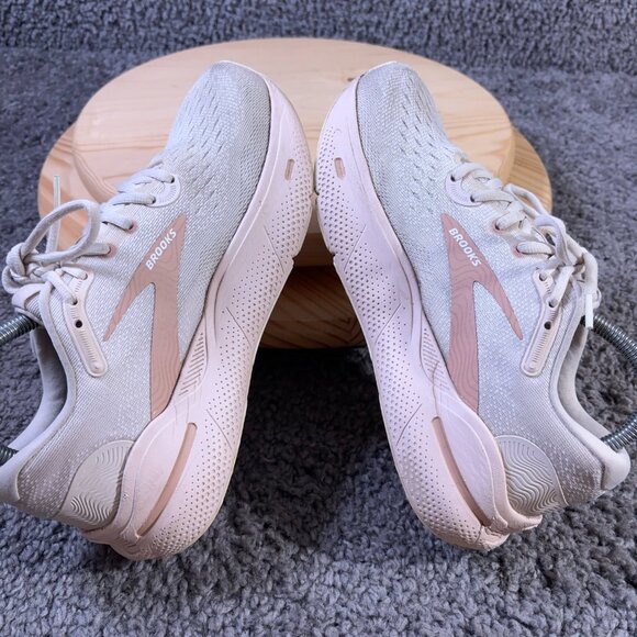 Brooks Ghost Max Running Shoe Womens Size 8 Pink Gray Gym Training Sneakers - Picture 5 of 8